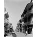 Posterazzi USA Louisiana New Orleans French Quarter Looking Down Royal Street with Heine House on Right Poster Print - 18 x 24 in.