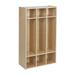 ECR4Kids Streamline 3-Section Coat Locker Classroom Furniture Natural