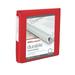 Office Depot Brand Durable View 3-Ring Binder 1 1/2 Round Rings Red