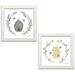 August Grove Happy to Bee Home II and Happy to Bee Home III 2 Piece Graphic Art Print Set