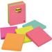 Post-itÂ® Notes Original Notepads - 4 x 4 - Square - 100 Sheets per Pad - Assorted - Repositionable Self-adhesive - 5 / Pack | Bundle of 2 Packs