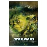 Star Wars: Saga - Blu Ray Prequels Wall Poster 14.725 x 22.375 Framed