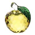 Yellow Colorful Optical Clear Crystal Paperweight - Desktop Gift