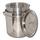King Kooker Boiling Steamer Pot &amp; Punched Basket Stainless Steel in Gray | 19.75 H x 20.5 W x 20.5 D in | Wayfair KK102SR