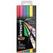 BIC Intensity 2-in-1 Dual Tip Fine Liner Pen Assorted Ink Colors 6-Count Markers