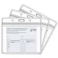 3 Pcs Waterproof Card Cover 4 X 3 Clear Certificate Record Card Protective Cover