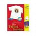 Avery Light Fabric Transfers for Inkjet Printers 8-1/2 x 11 White 12/Pack