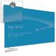 Best-Rite Visionary Colors Magnetic Glass Dry Erase Whiteboard 47.24 x 94.49 Blue (83846-Blue)