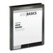 Just Basics Basic Round-Ring View Binder 1 Rings 61% Recycled Black