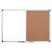 MasterVision Dry-Erase Combo Board 0.50 Height x 48 Width x 72 Depth - Natural Cork Melamine Surface - Self-Healing Resilient Easy to Clean Dry Erase Surface Durable - Silver Aluminum Frame -