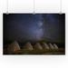 Ward Charcoal Ovens State Park Nevada - Milky Way over Charcoal Ovens - Lantern Press Photography (24x36 Giclee Gallery Print Wall Decor Travel Poster)