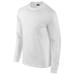 Adult Extra Extra Large White Long Sleeve Pocket Tee Shirt 100% Cotton Each