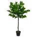 Northlight 4.75 Yellow and Green Artificial Lemon Potted Tree