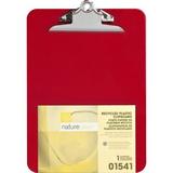 Nature Saver Recycled Plastic Clipboards - 1 Clip Capacity - 8 1/2 x 12 - Heavy Duty - Plastic - Red - 1 Each | Bundle of 10 Each