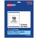 Avery Matte White Rectangle Labels with Sure Feed 2 x 4 250 Matte White Printable Labels