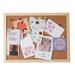 Decorative Board With Frame Cork Board Message Board Household Photo Wall Background Board 11.8 x 7.8