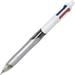 BIC 4-color .7mm Retractable Pen 2HB Pencil Grade - 0.7 mm Lead Size - Black Blue Red Ink - Assorted Lead - 1 Pack