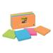 Post-it Pads in Energy Boost Collection Colors 3 x 3 90 Sheets/Pad 12 Pads/Pack (65412SSUC)