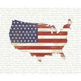 USA Flag Poster Print by White Ladder White Ladder (24 x 18)