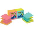 post-it pop-up notes green blue yellow purple orange accordion-style sticky notes for dispensers call out important information 3 in. x 3 in 12 pads/pack (r330-n-alt)