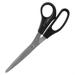Sparco 8 Bent Multipurpose Scissors - 8 Overall Length - Bent - Stainless Steel - Black - 2 / Pack | Bundle of 10 Packs