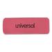 Universal UNV55120 Rectangular Bevel Block Pencil Erasers - Small Pink (20/Pack)