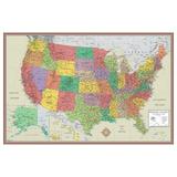 48x78 Huge United States USA Contemporary Elite Wall Map Laminated