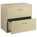 Pemberly Row 2-Drawer Modern Metal Home Office Lateral File Cabinet in Beige