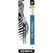 Zebra Pen G-Series Stainless Steel Gel Ink Pen JK-Refill Medium Point 0.7mm Black Ink 2-Pack