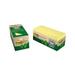 Recycled Note Pad Cabinet Pack 3 x 3 Canary Yellow 75-Sheet 24/Pack