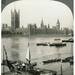 England: River Thames. /N Houses Of Parliament And Towers Of Westminster Abbey W. Across Thames London England. Stereograph C1910. Poster Print by (24 x 36)