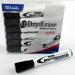 24 Dry Erase Whiteboard Markers Chisel Point Black Pens Office School Low Odor