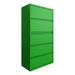 Hirsh 36 inch Wide 5 Drawer Metal Lateral File Cabinet for Home and Office Holds Letter Legal and A4 Hanging Folders Screamin Green