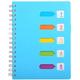 5 Subject Notebook A5 Notebooks and Journals Spiral Bund Wide Ruled Lab Professional Notepad Colored Dividers with Tabs 5.7â€�Ã—8.27â€� Hardcover Memo Planner for School Kids Girls Women