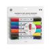 U Brands Magnetic Double-Ended Dry Erase Markers Bullet Tip Assorted Low Odor 6 Count