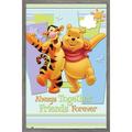 Disney Winnie The Pooh - Pooh and Tigger Wall Poster 14.725 x 22.375 Framed