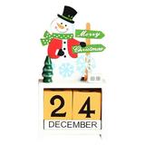 STEADY Christmas Decor - Christmas Countdown Calendar Number Wooden Tabletop Desk Calendar Decors