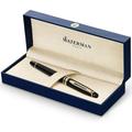Waterman Expert Rollerball Pen Gloss Black with 23k Gold Trim Fine Point with Black Ink Cartridge Gift Box
