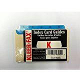 Kleer-Fax A-Z Index Card Guides Preprinted Index 1/3 cut-Blue 5x3