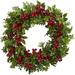 Nearly Natural Polyester Holiday Wreath 24 (Assorted Colors)