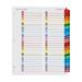 OneStep Printable Table of Contents and Dividers - Double Column 52-Tab 1 to 52 11 x 8.5 White 1 Set