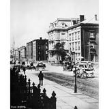 New York: Fifth Avenue. /Nlooking South On Fifth Avenue In New York City From 35Th Street With The A.T. Stewart Mansion At Center.