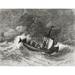 19Th Century Fishing Boat In Stormy Weather. From El Mundo En La Mano Published 1878. Poster Print (16 x 12)