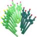 15pcs Cactus Cacti Shaped Gel Pens Rollerball Smooth Writing Plant Pen for Child Women Coworkersï¼ŒGreat School Office Supplies and Party Suppliesï¼ŒBlack Ink (0.5mm)