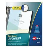 Avery Top-Load Poly Sheet Protectors Heavy Gauge Letter Nonglare 100/Box