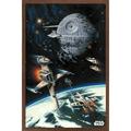 Star Wars: Return of the Jedi - Space Battle Wall Poster 14.725 x 22.375 Framed