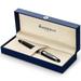 Waterman Expert Rollerball Pen - Gloss Black with Chrome Trim - Fine Point with Black Ink Cartridge