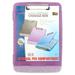 Officemate Slim Clipboard Storage Box Translucent Purple (83305)