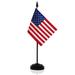 ANLEY USA Deluxe Desk Flag Set - 6 in x 4 in American US Desktop Flag