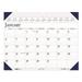 House of Doolittle Executive Dated Monthly Desk Pad Calendar January-December 2013 Non-Refillable Brown Binding 24 x 19